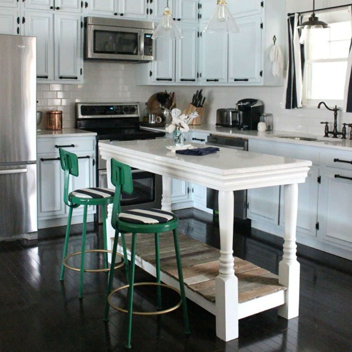 17oct82_09 repurposed table to kitchen island