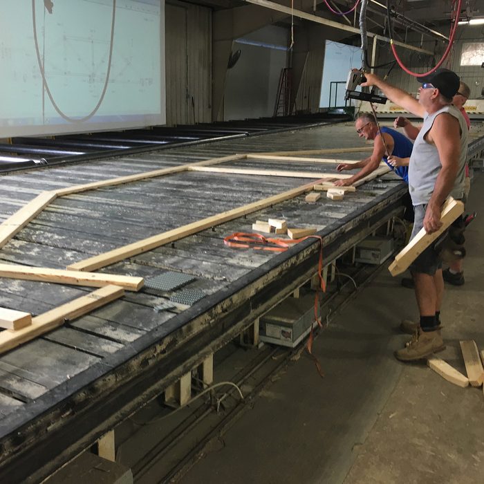 Men working the truss assembly line | Construction Pro TIps