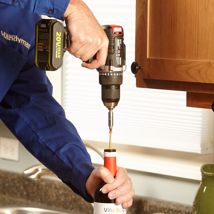 wine bottle opener drill