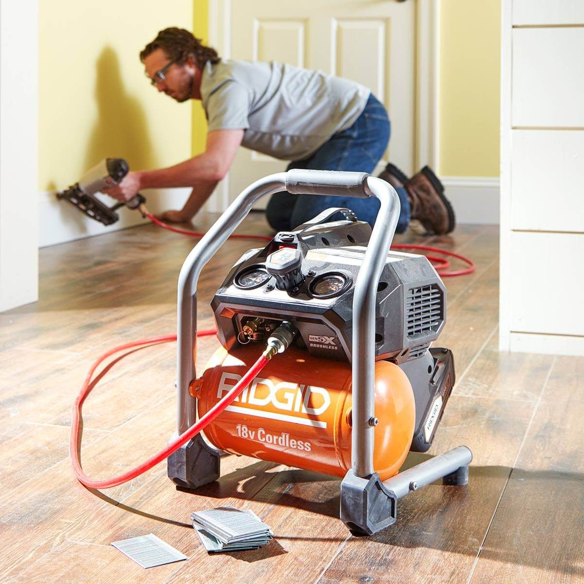 Ridgid 18-volt 1-gallon compressor