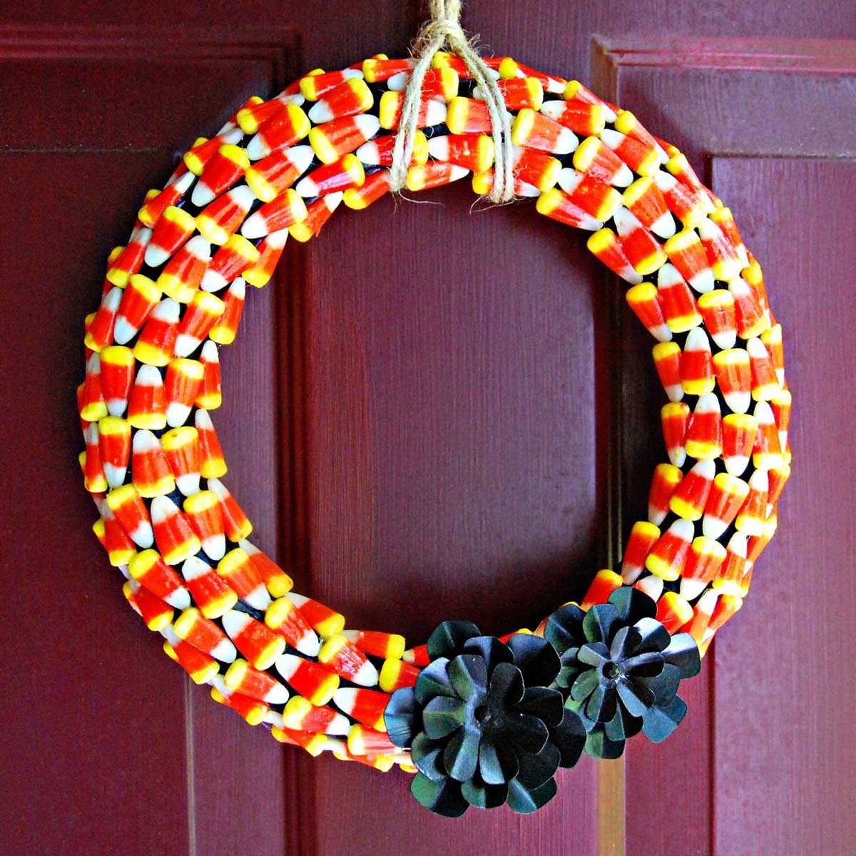 Candy Corn Wreath