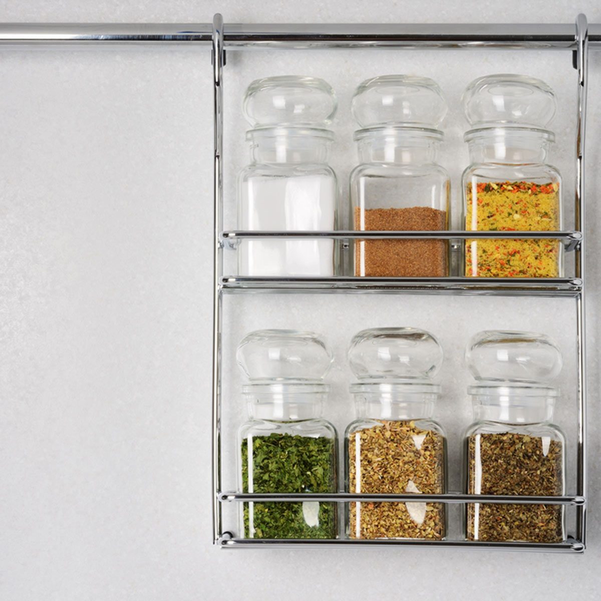 A Hanging Spice Storage Rack