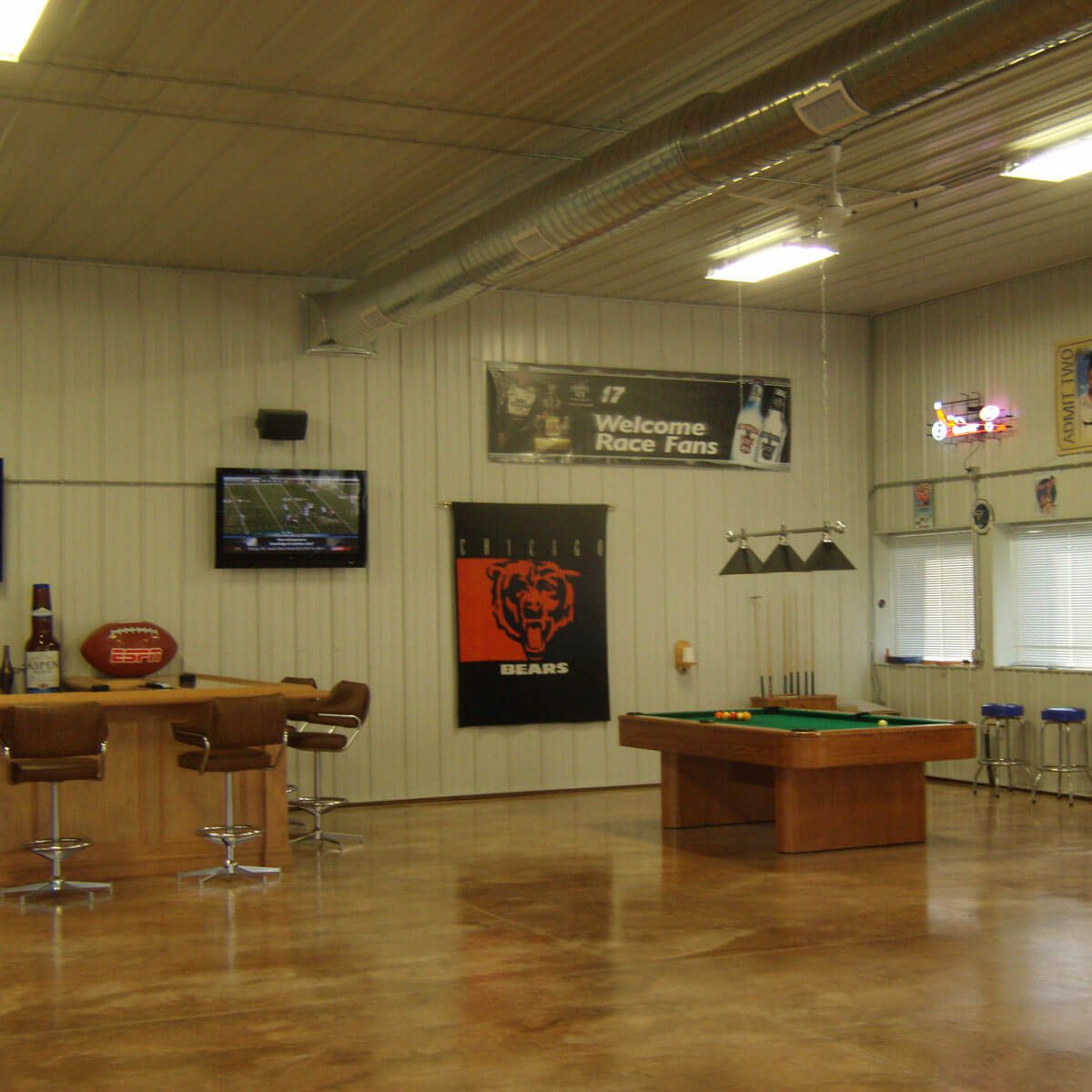 Pole Barn Man Cave