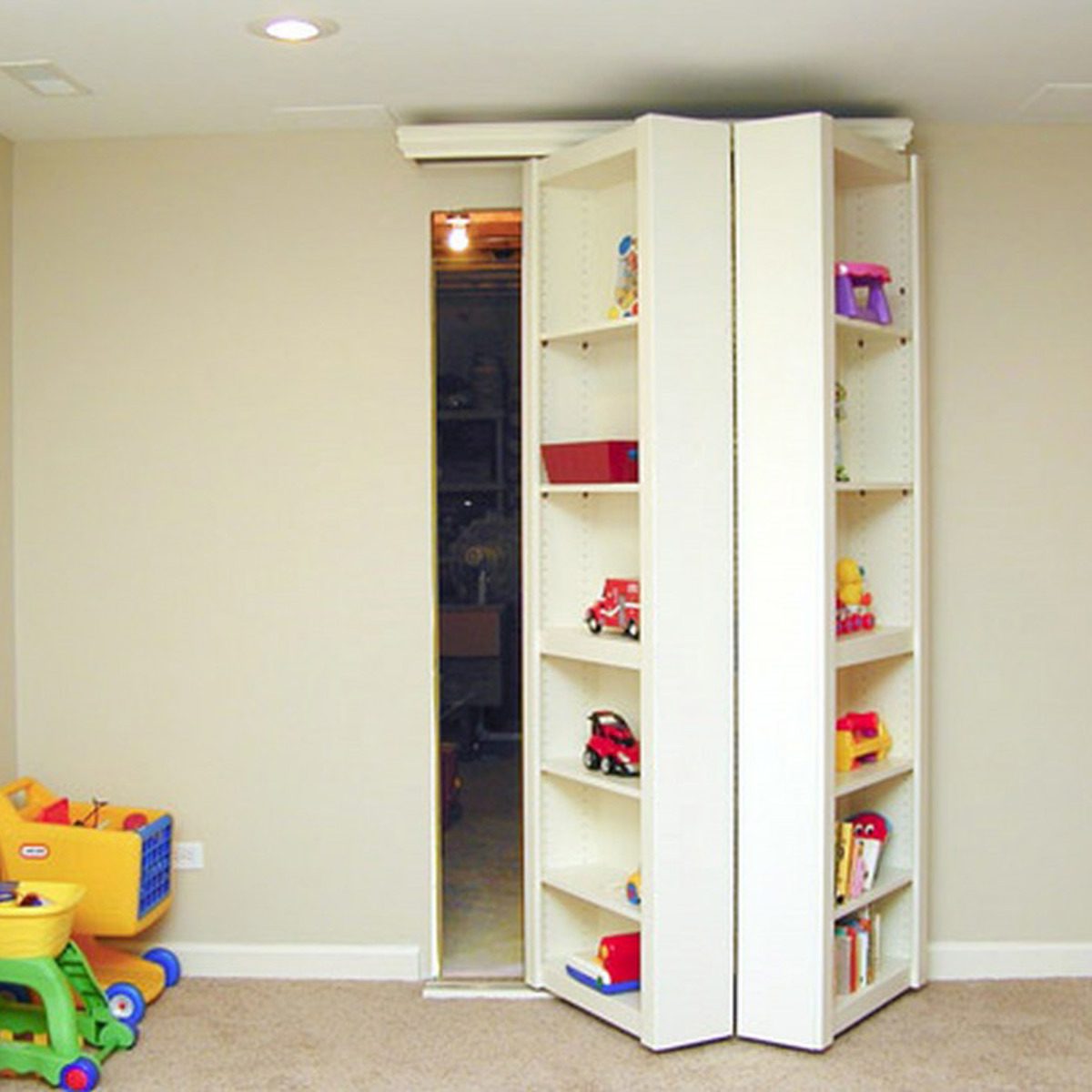screet-and-hidden-room-1200x1200 hidden bookshelf room unfinished basement