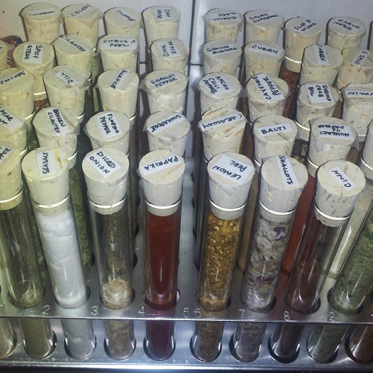 Test Tube Spice Rack