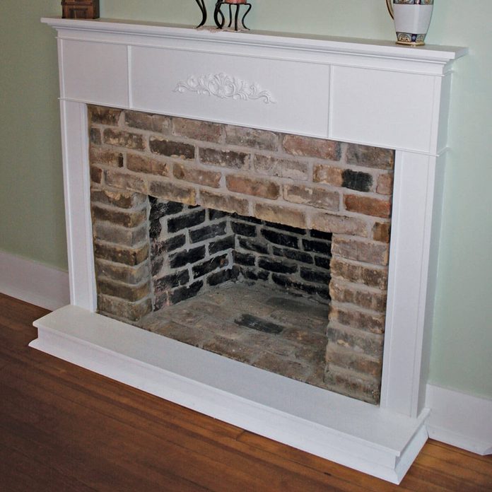 Hidden fireplace restored