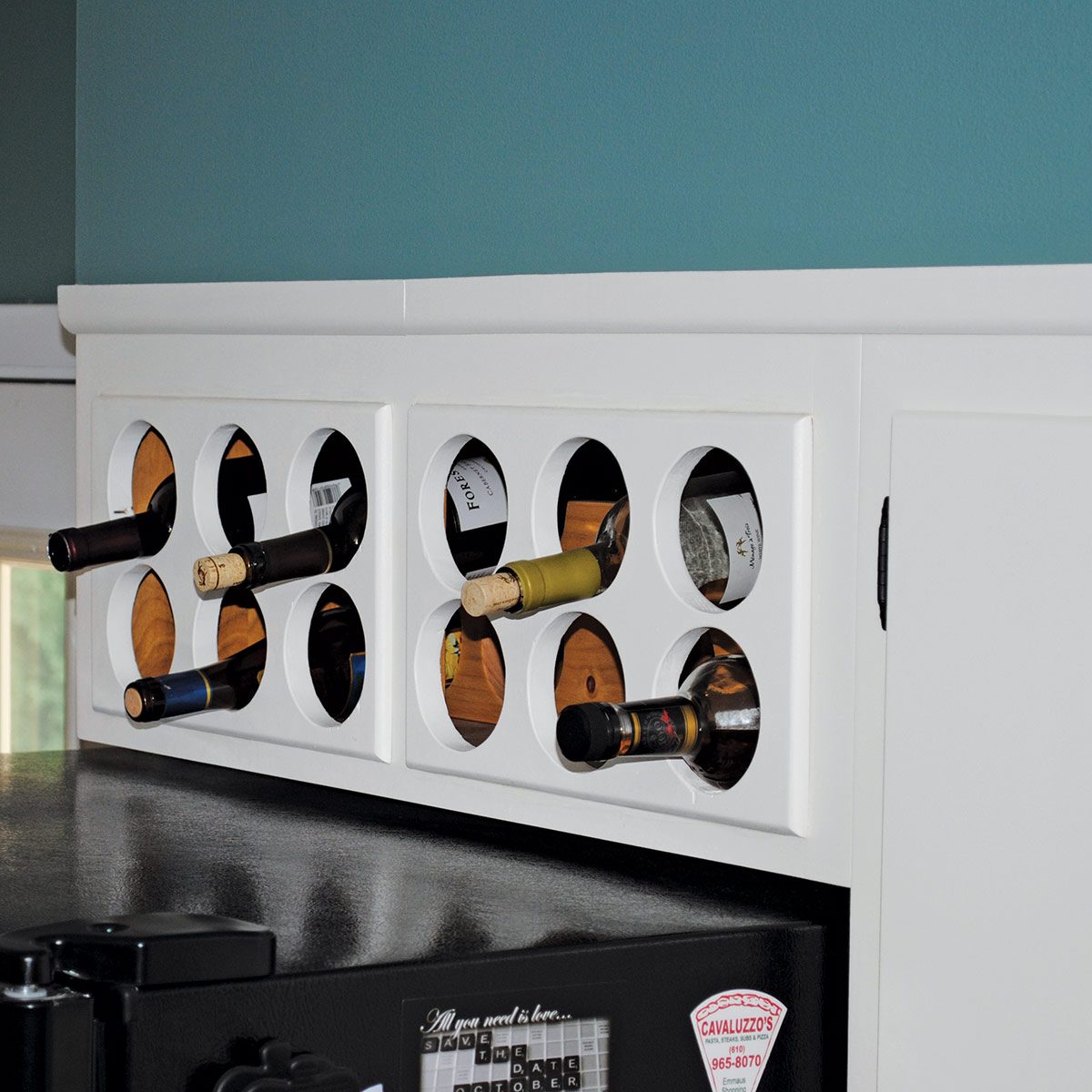 Above-Cabinet Wine Rack