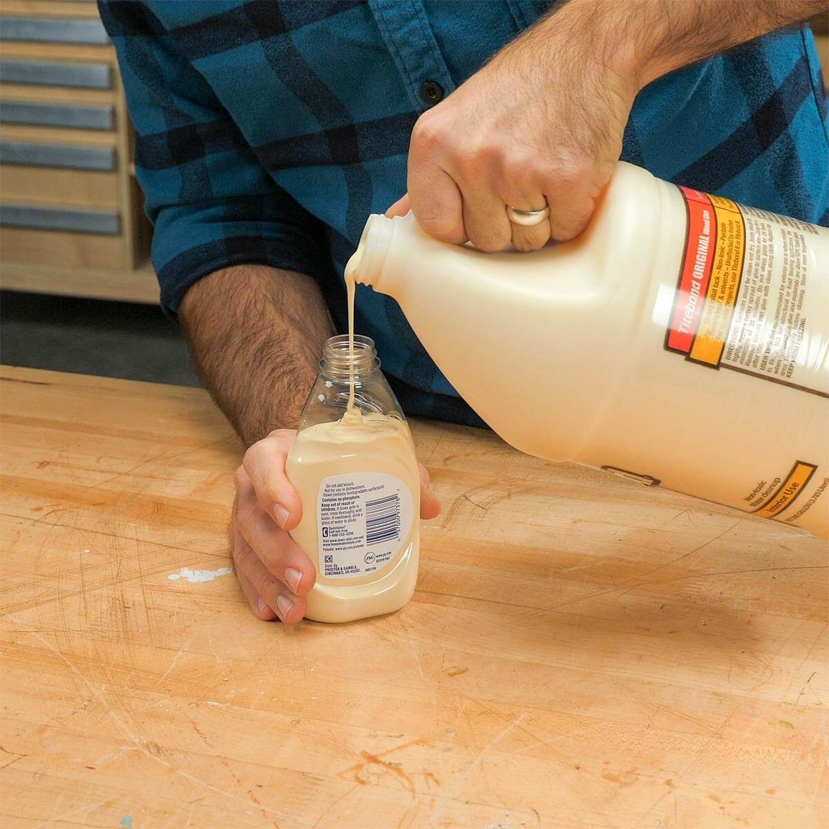 Dish Soap Glue Bottle