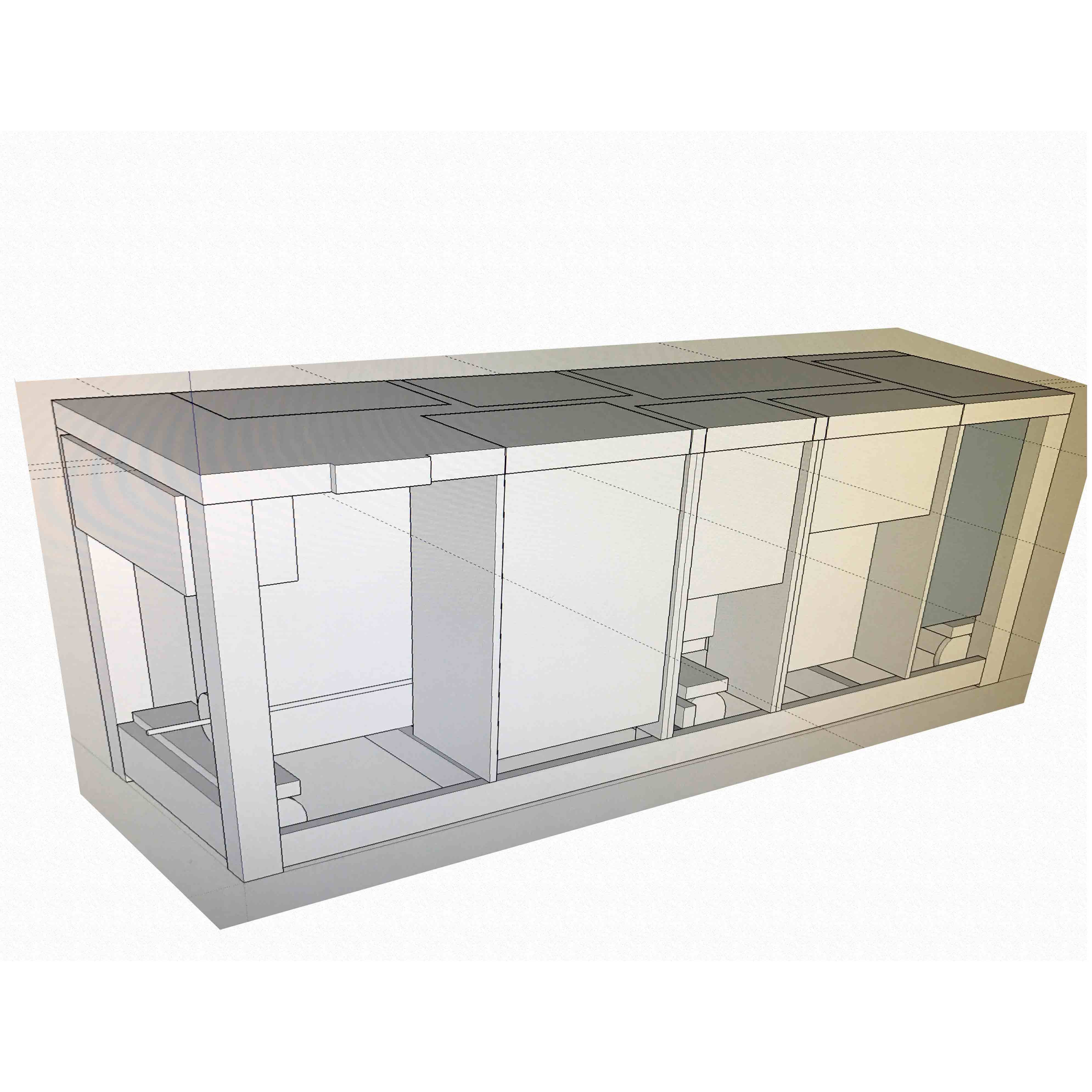 sideview of workbench in sketchup