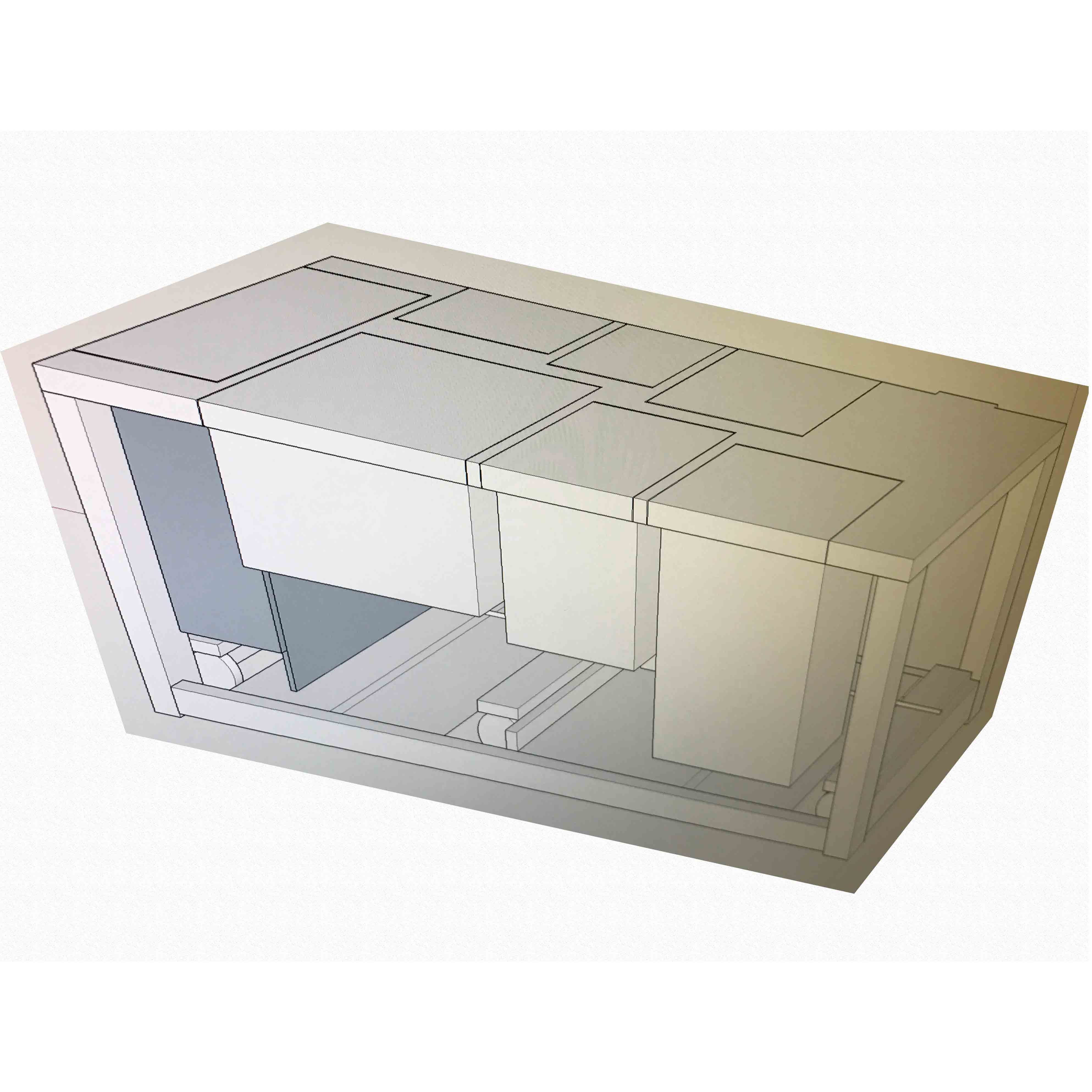 sideview of workbench in sketchup