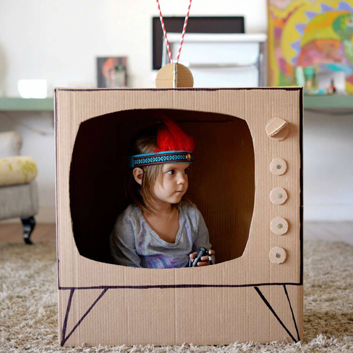 Build your own cardboard TV