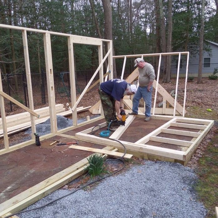framing garden shed
