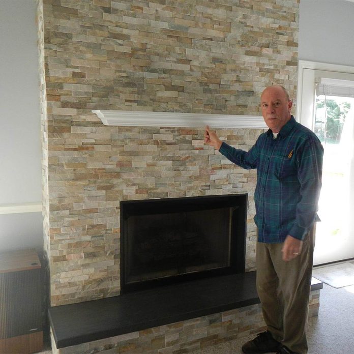 reader finished fireplace
