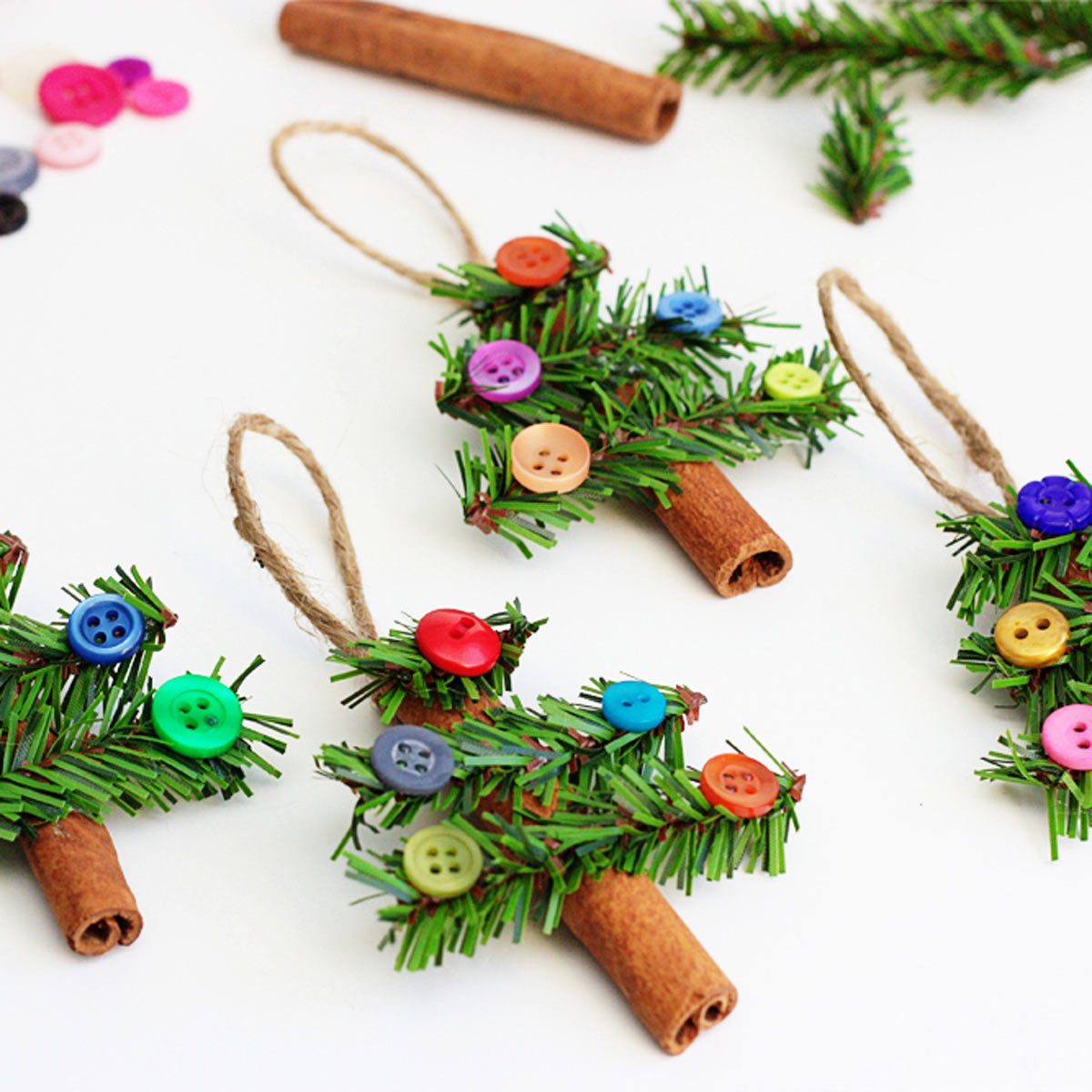 Cinnamon Stick Tree Ornaments