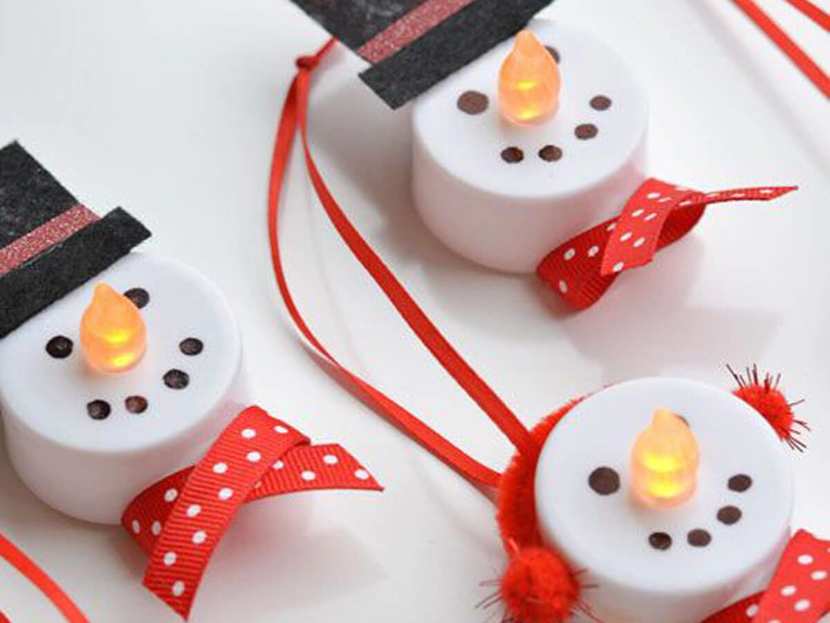 Tea Light Snowmen