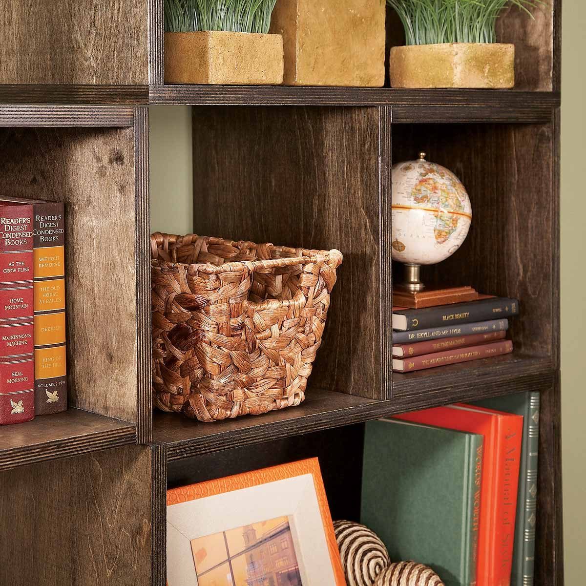 hang and arrange modular box shelves