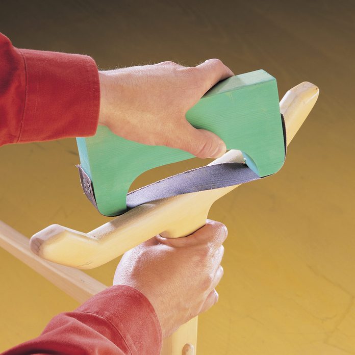 custom sanding bow assembled