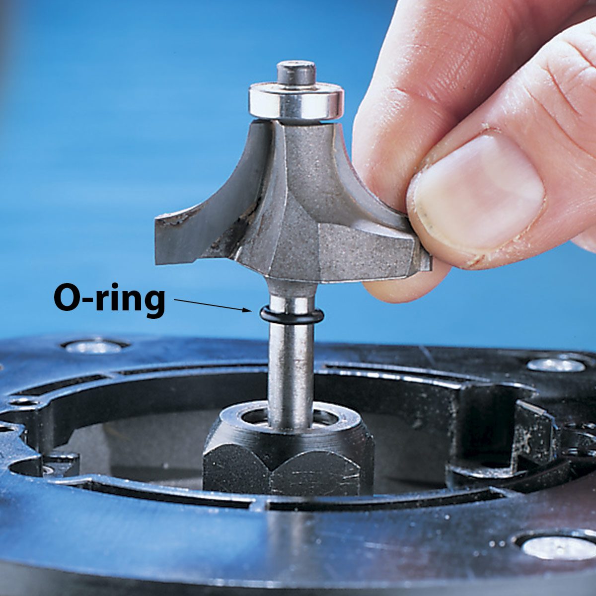 router bit with o-ring