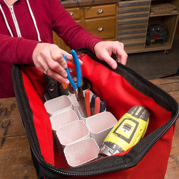 use gutters for tool organization HH