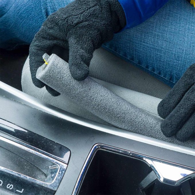 pipe insulation between car seat and console