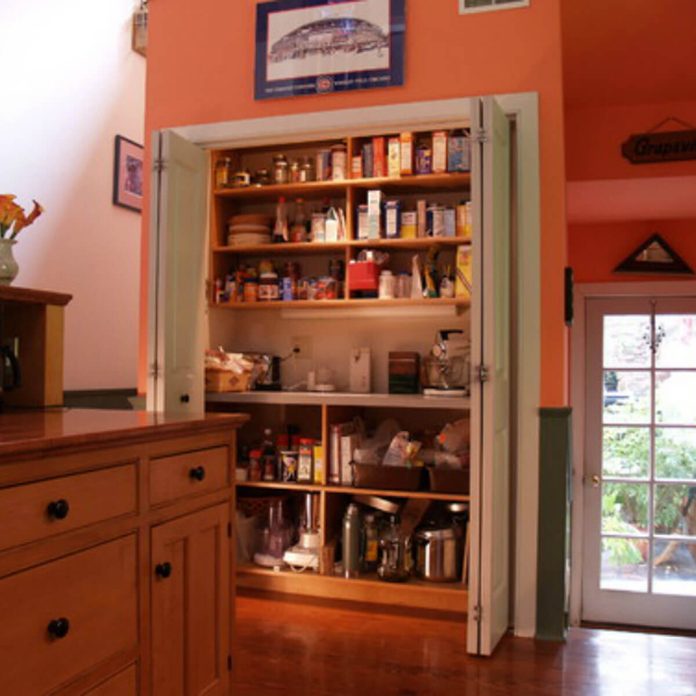 eclectic-kitchen building a pantry