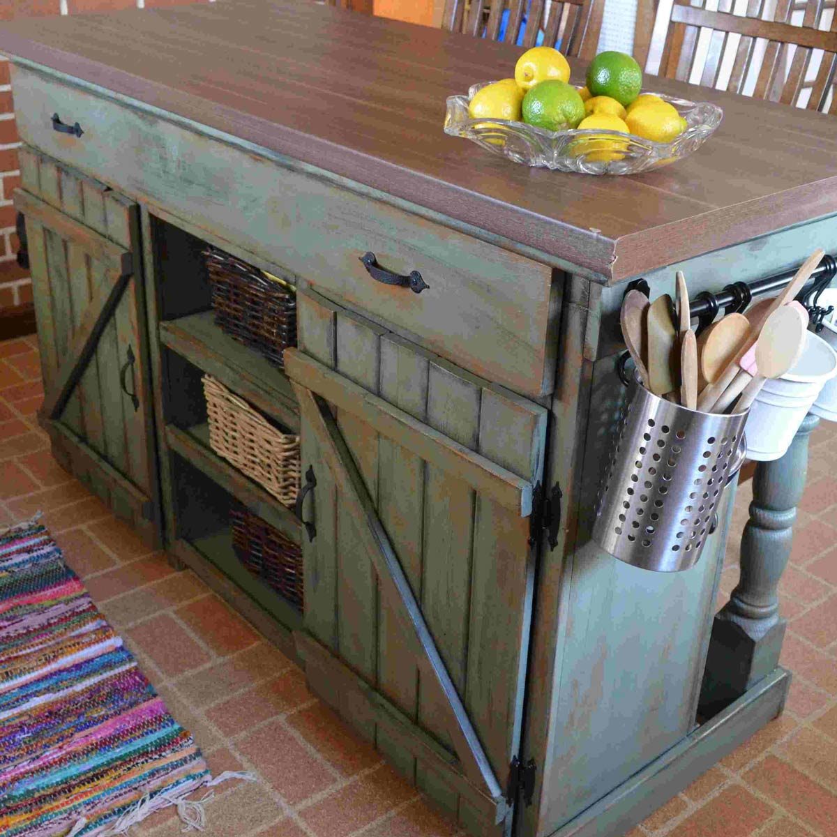 pallet island kitchen