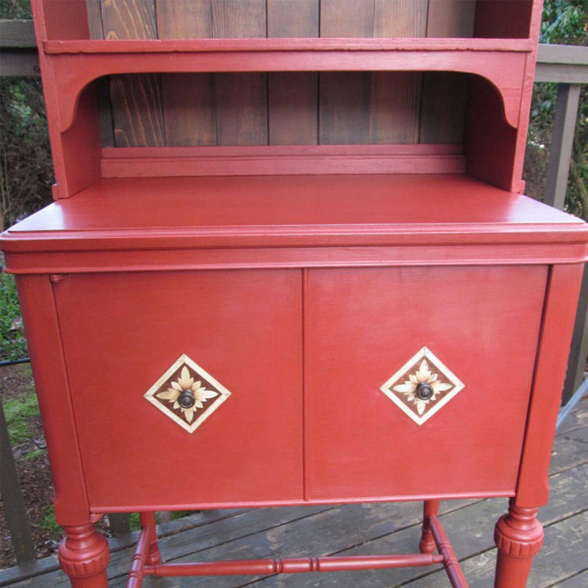 repurposed sewing machine table