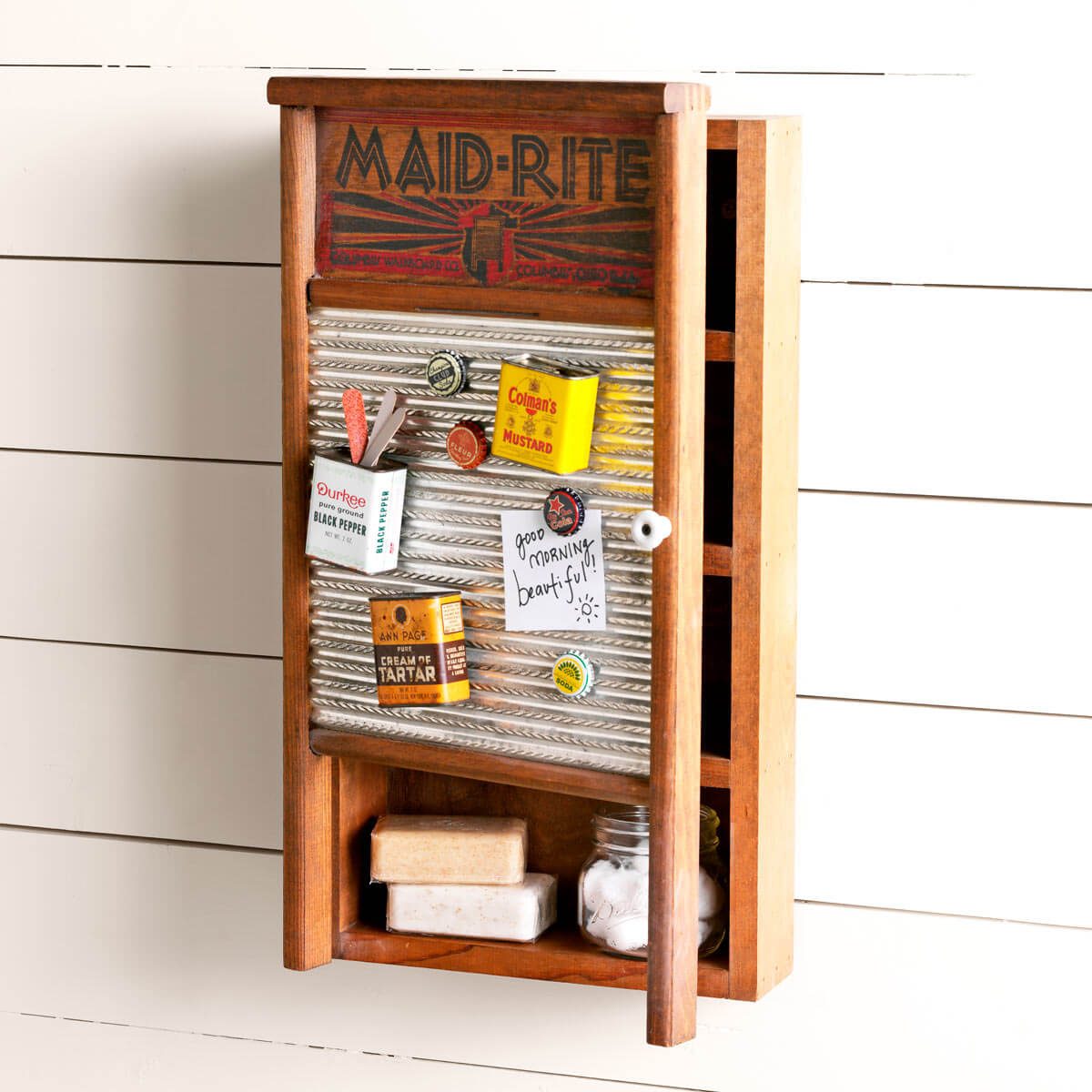 laundry room organizing ideas washboard memo station