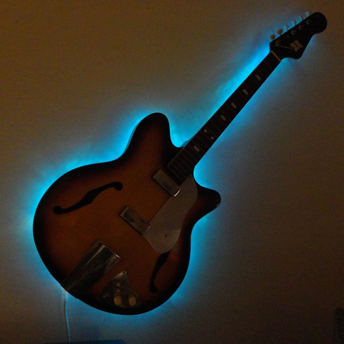 trash to treasure lighted guitar
