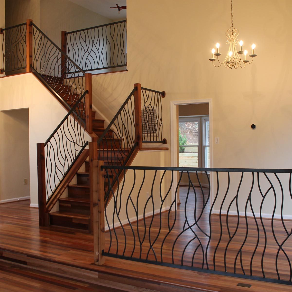 metal stairs railing