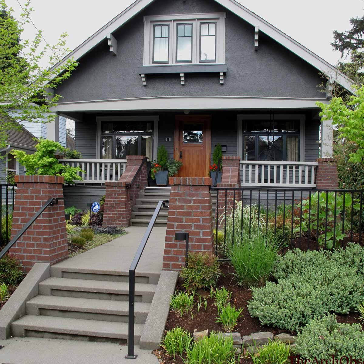 gray trim craftsman home