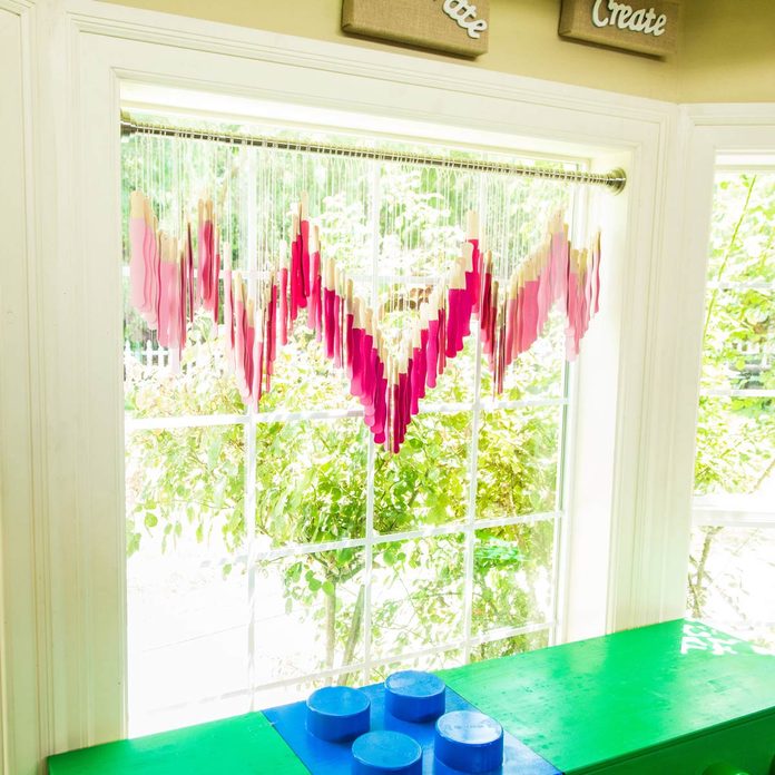 paint stick curtains diy curtain ideas