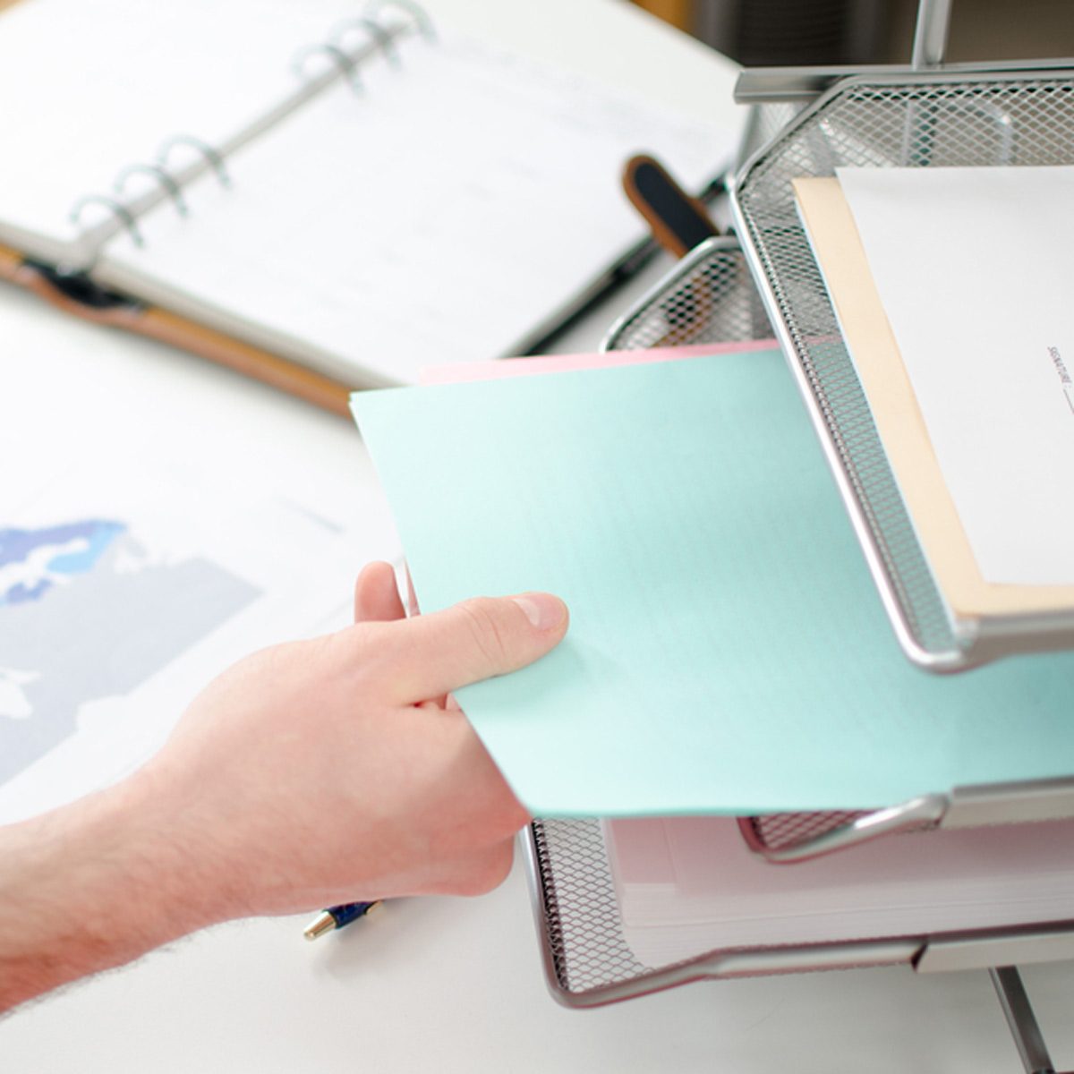 file folders desk organization