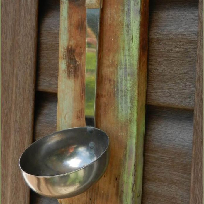 Soup Ladle Bird Feeder