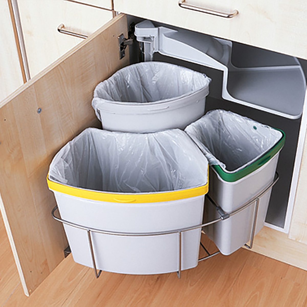 cabinet trash cans