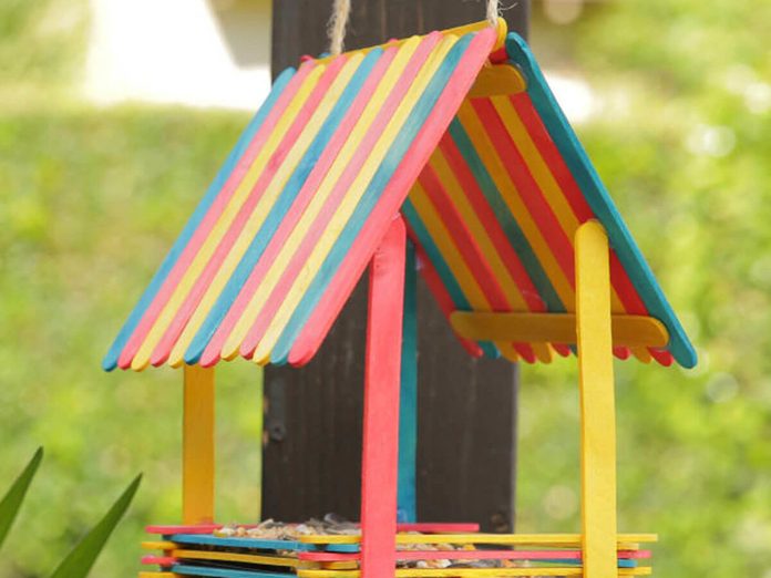 Popsicle Stick Birdhouse
