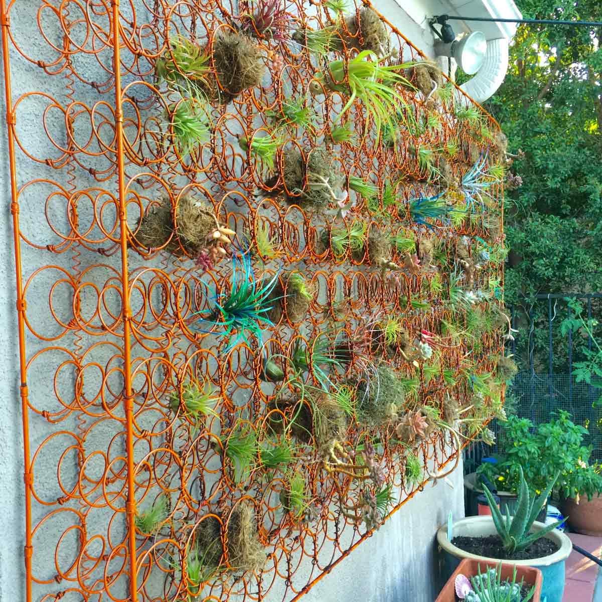 Mattress Spring Flower Wall