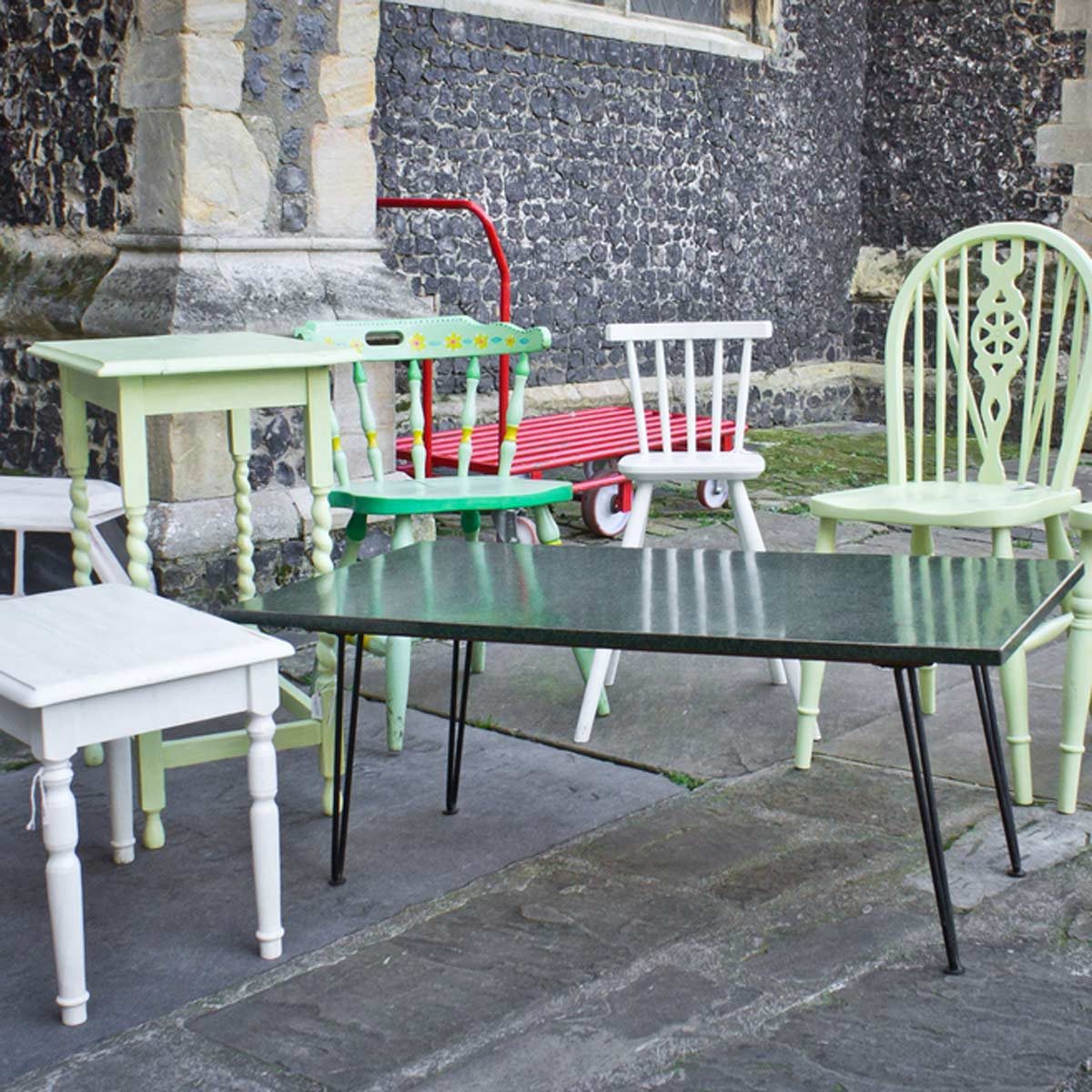 Old Furniture Yard Sale Garage