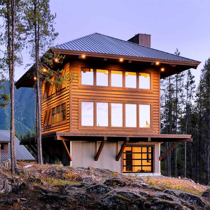 montana log cabin
