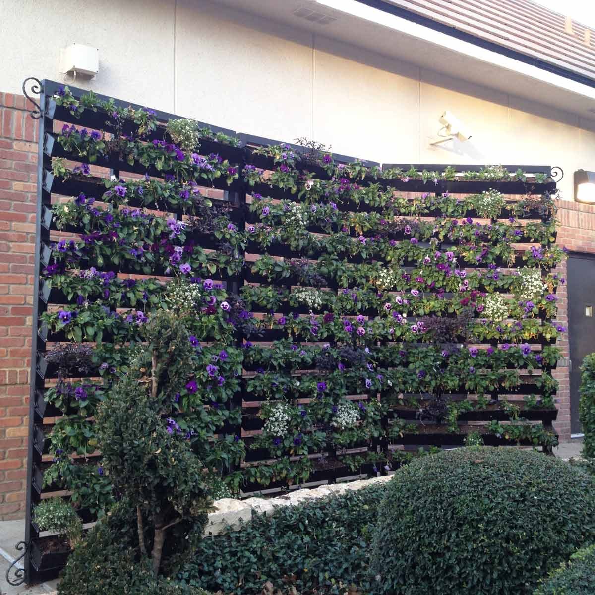 Rain Gutter Flower Wall