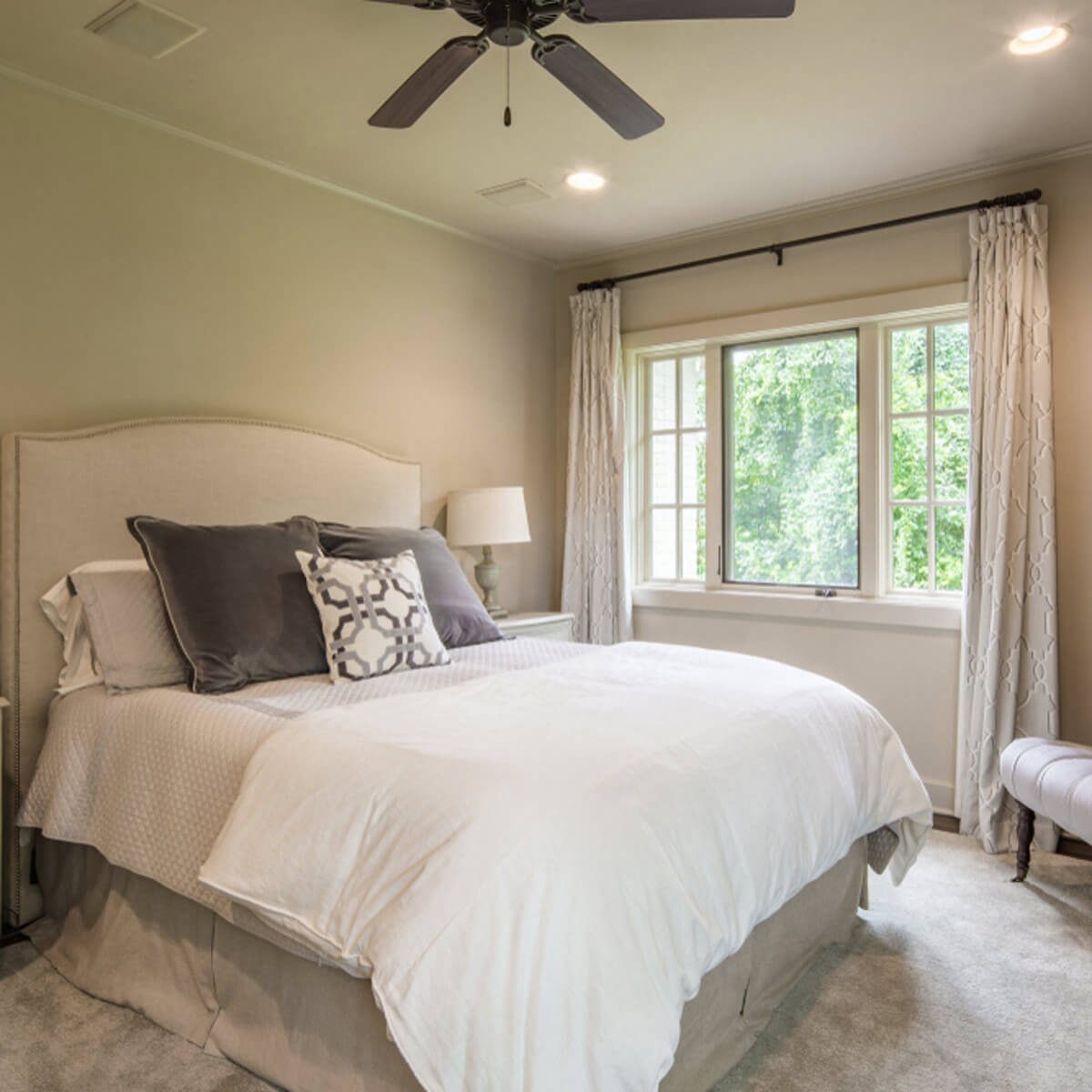 bedroom window curtains