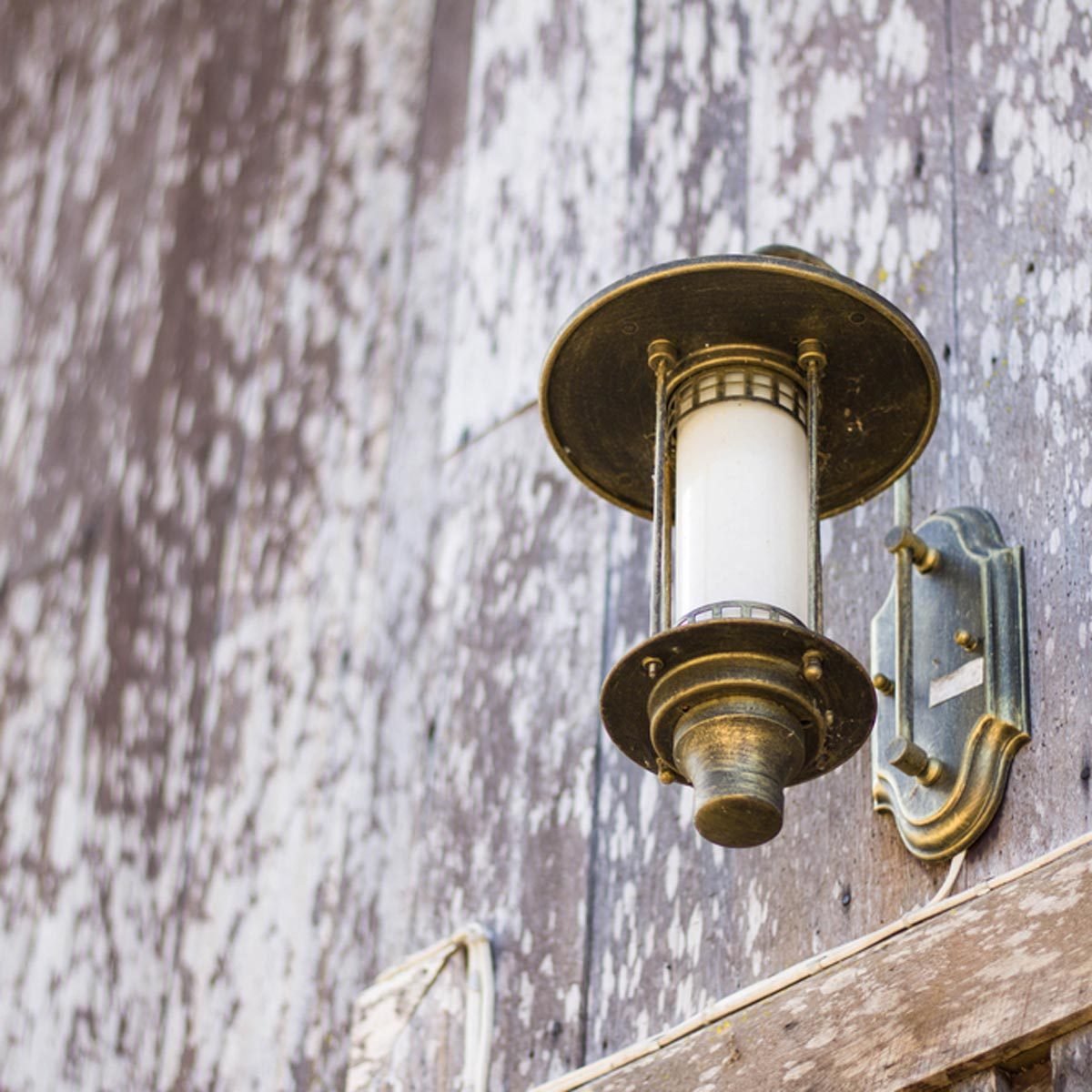 Brass outdoor light