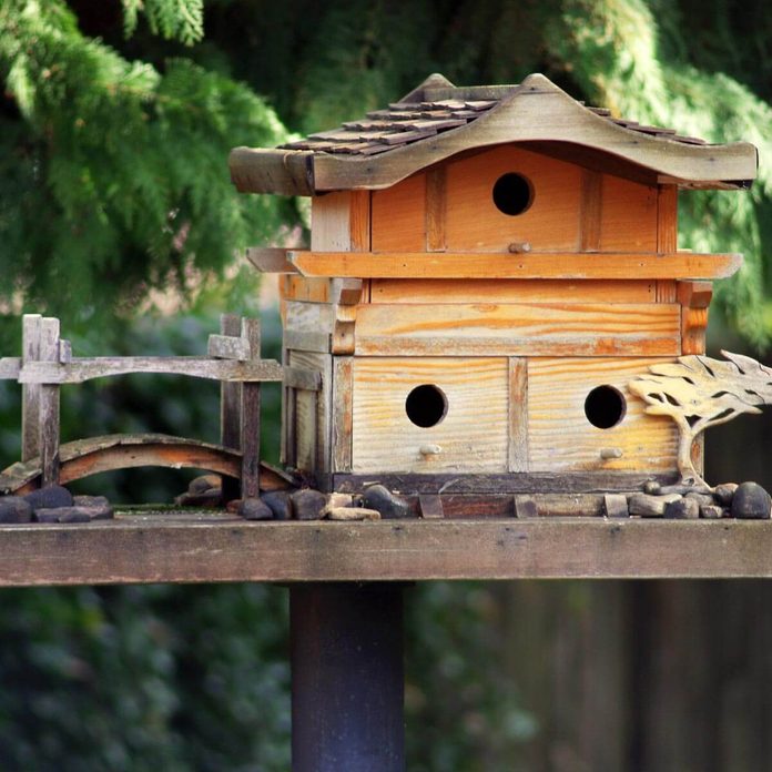 two story asian birdhouse