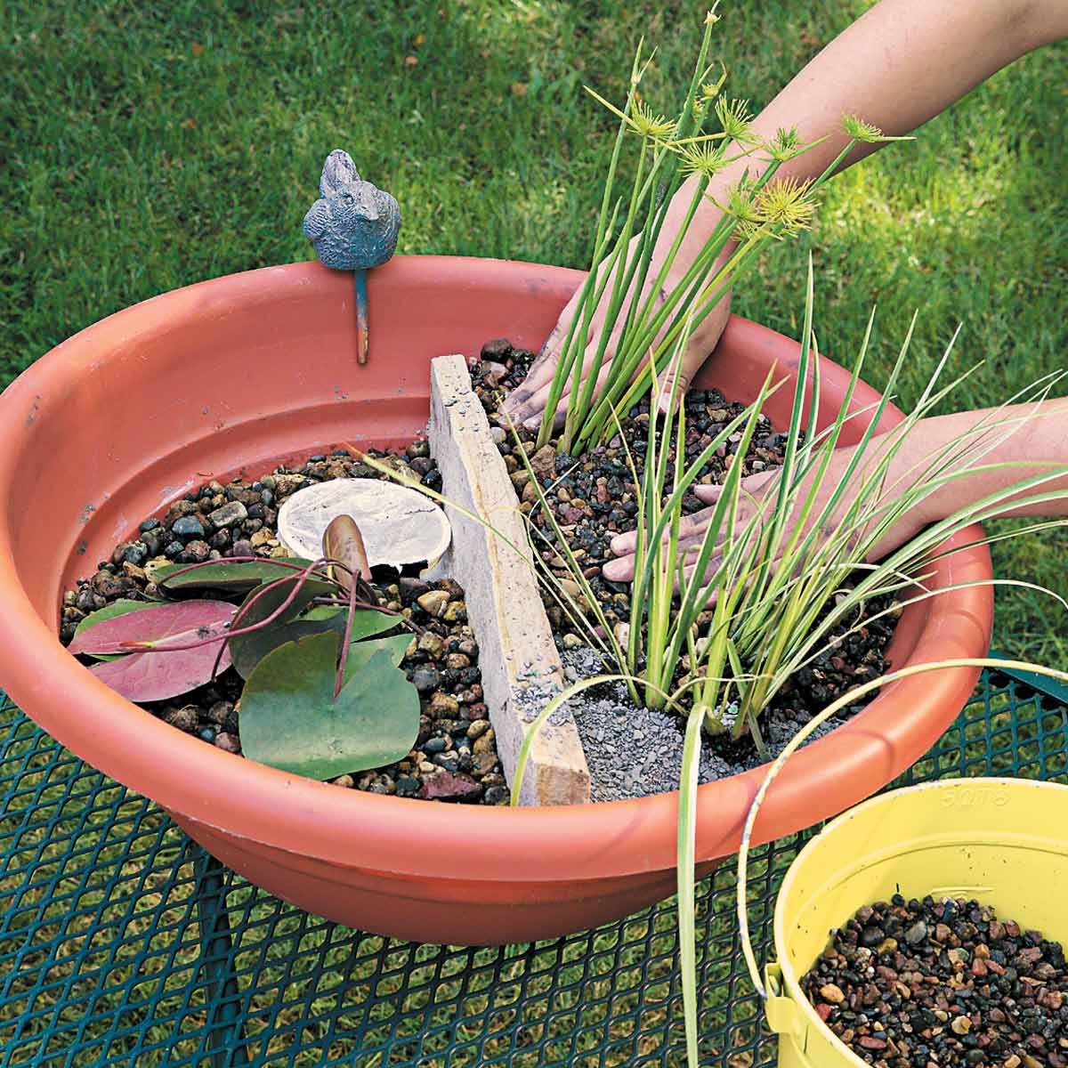 pea gravel water gardens