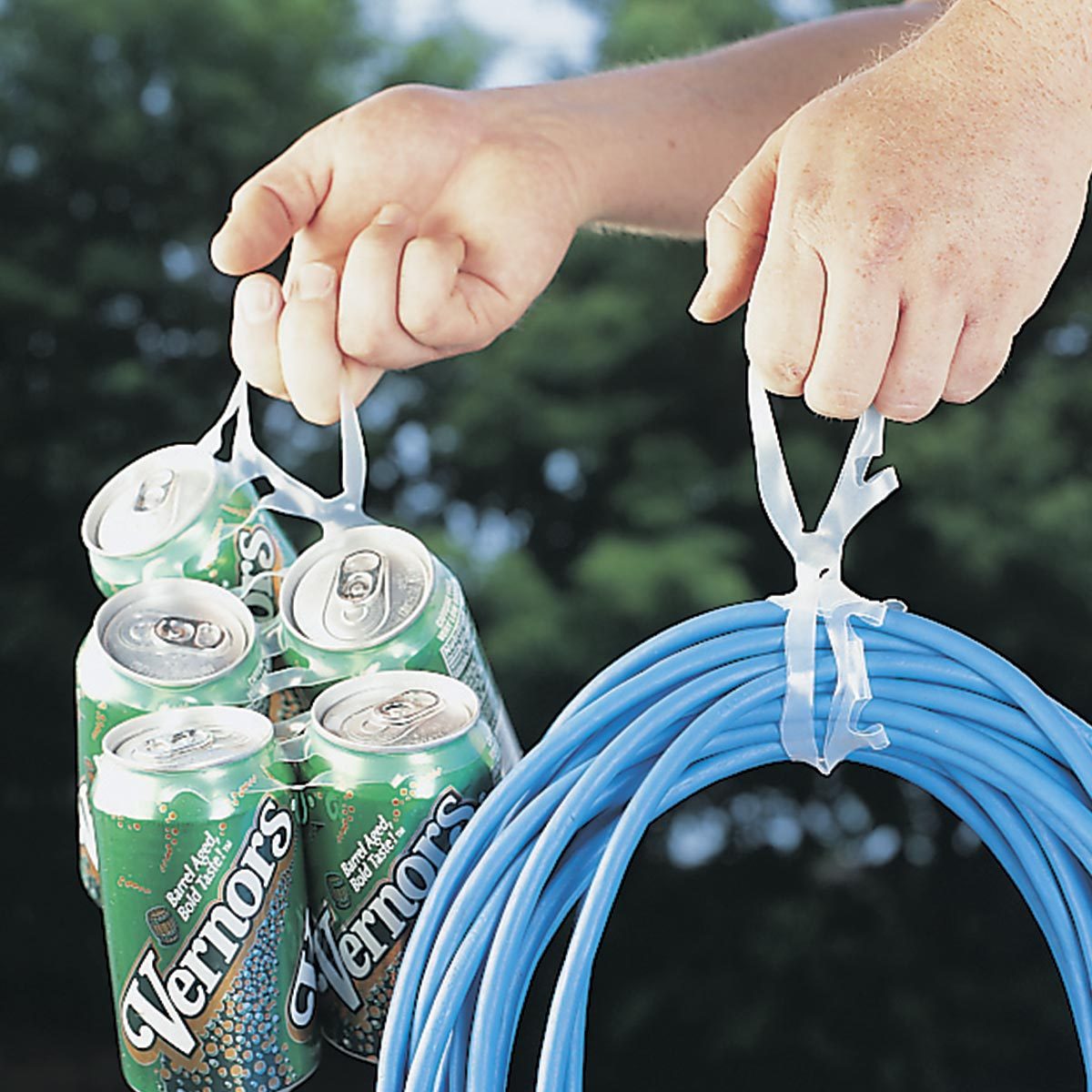 six pack cord hanger