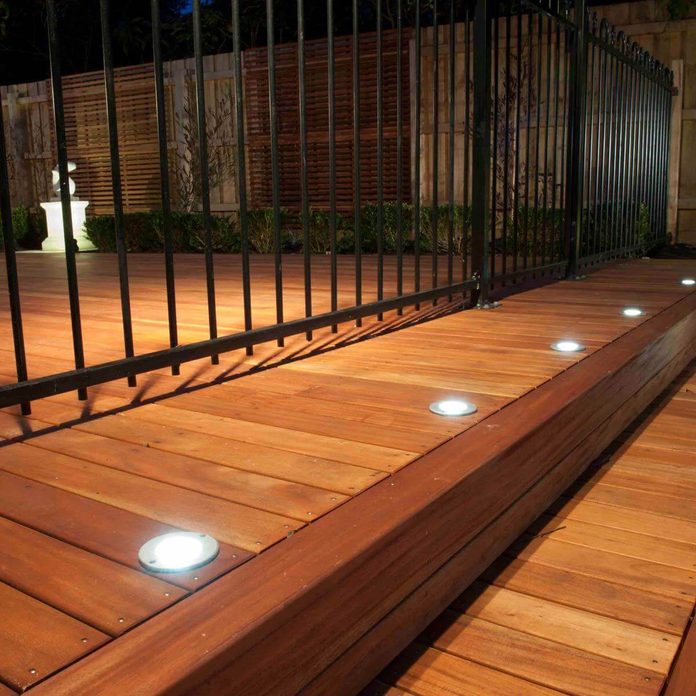deck in floor lighting