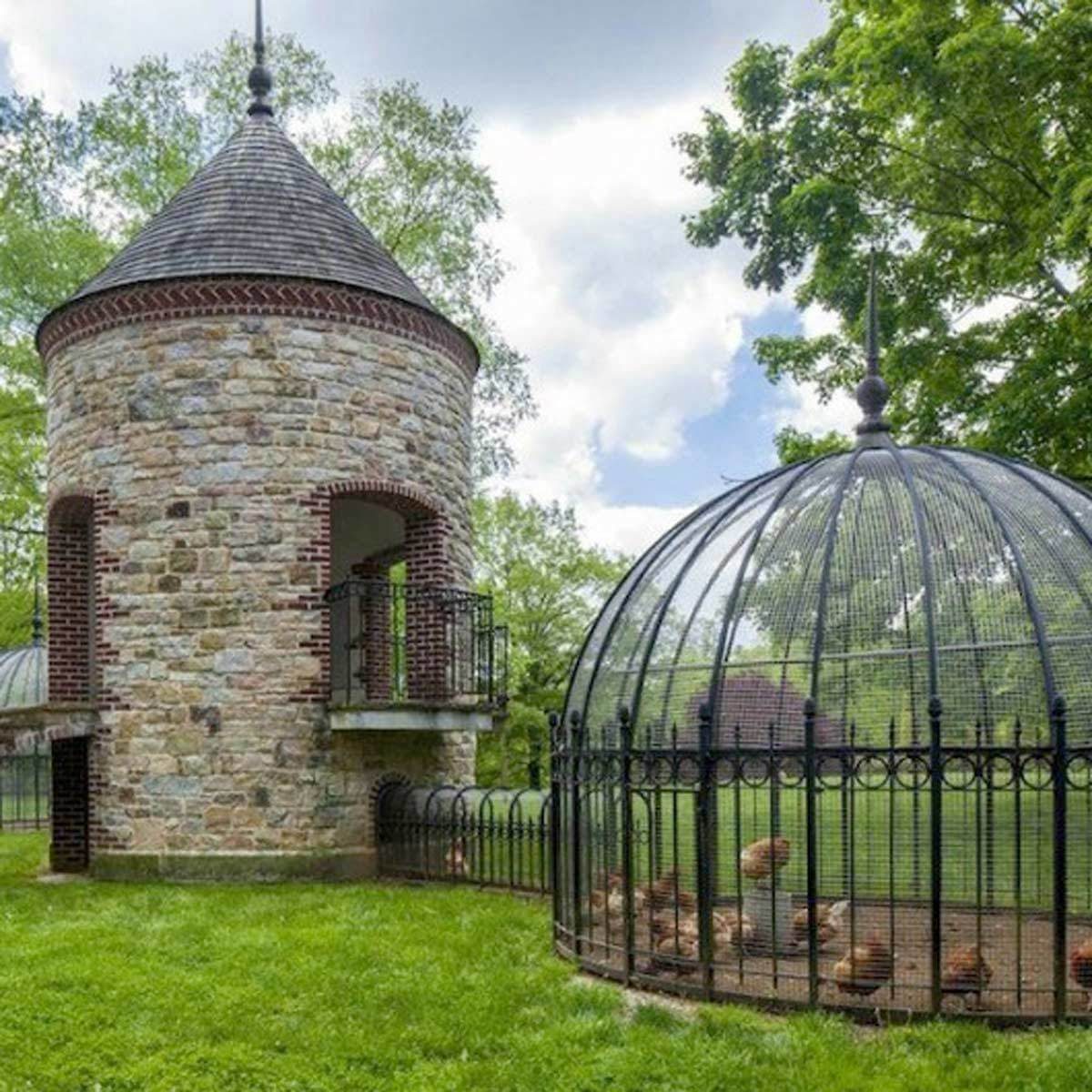 chicken coop castle turret