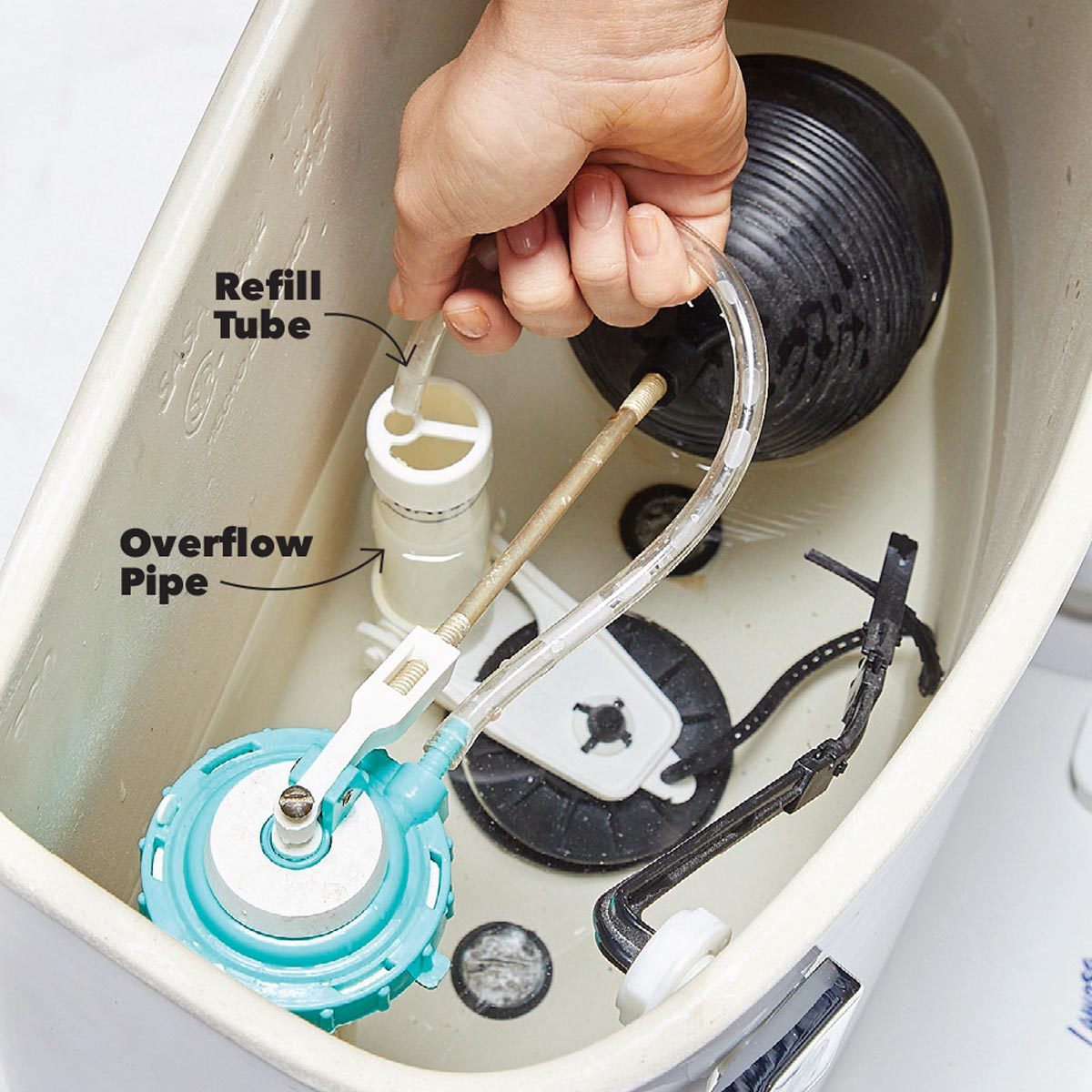 refill tube toilet