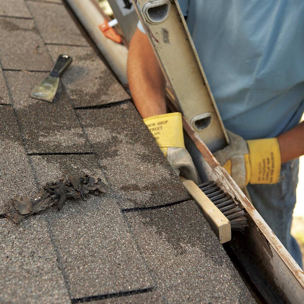 rusted gutters