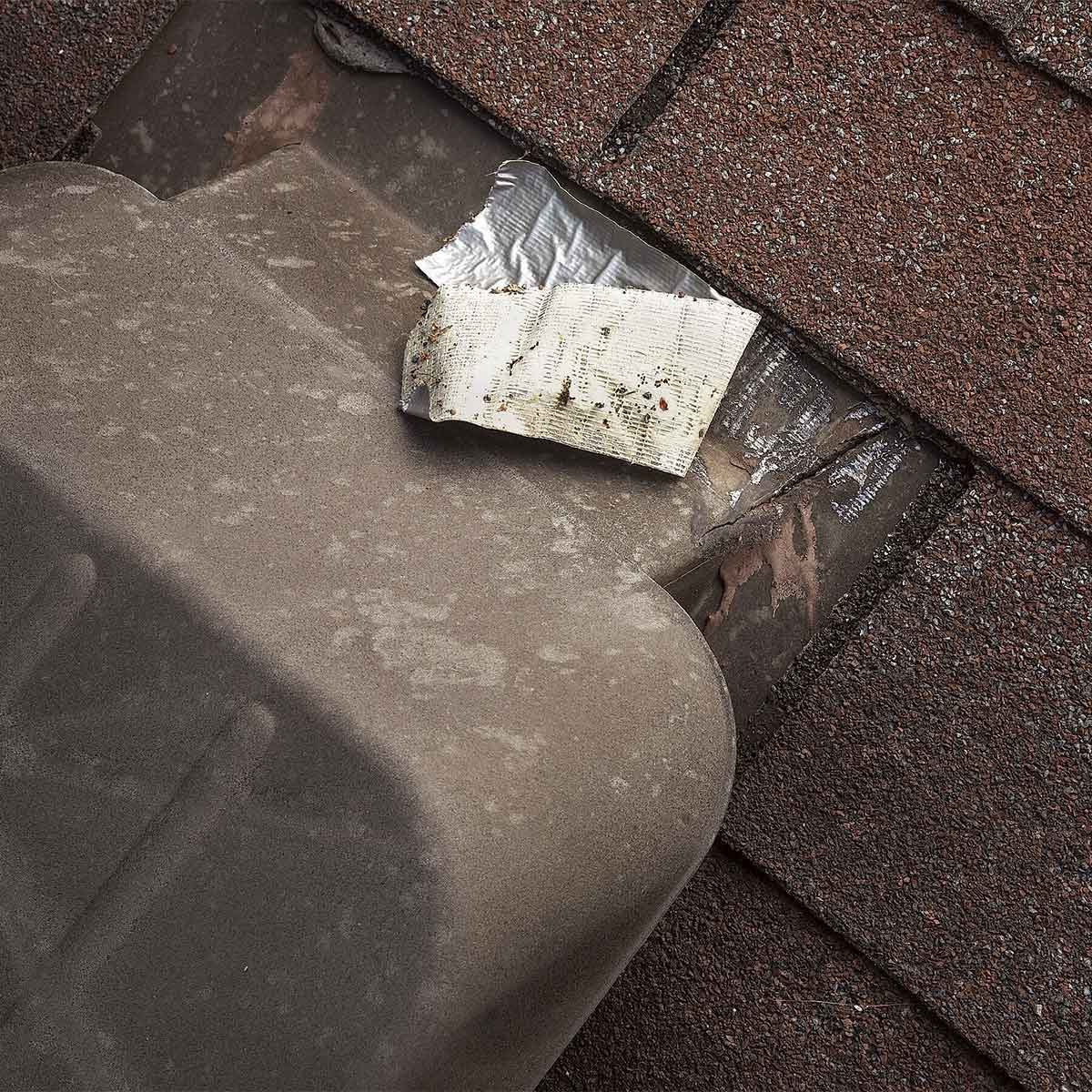 damaged roof vent